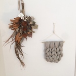 【再販】(F-2) タペストリー・チャンキーニット・weaving（ウィービング）・壁掛け飾り 