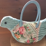 青い鳥 パッチワークキルトバックN O1