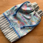 【ch様ご予約品】★お道具袋＊ミルキーユニコーンが可愛い☆スモークブルー★