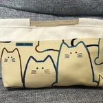 【受注制作】再販・素朴な猫ちゃんバックインバック。