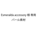 Esmeralda accessory 様専用 パール素材