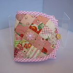 (パッチワークのエコバッグ＊ピンク