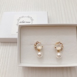 あこや真珠&スワロ《Candy 》イヤリング   チタンピアス変更可