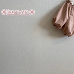 ★大きなりぼんのぷっくりコーデュロイパンツ✳フリー🌸【送料無料】くすみピンク