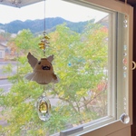 クリスマス限定！天使パグのキラキラサンキャッチャー