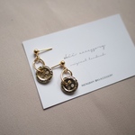 vintage gold button  