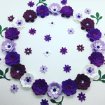 お花シール❁︎40枚❁︎purple bouquet