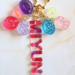 新作♡名入れ♡レジンドロップキーホルダー