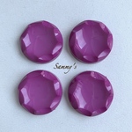 デザインカットカボション スモーキーパープル 23mm 4個set  