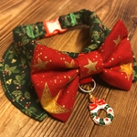 gachujp様オーダー専用　約20センチ　cocochanクリスマスチョーカーneo クリスマス・蝶ネクタイ・星