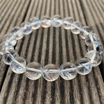 天然アイリスクォーツのブレスレット☆ブラジル産10ミリ玉☆ミニ鑑別書付き