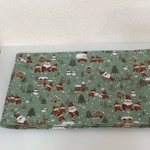 クリスマスランチョンマット　4枚セット　サンタ　グリーン系