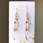◇アリッサムのスティックイヤリング.ピアス◇ピンク