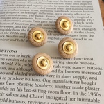 7097 インポートボタン 20mm×4個 ウッド調