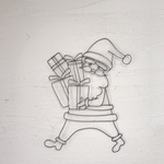 ワイヤーアート クリスマス サンタクロース ワイヤークラフト