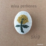 ミナペルホネン skip ブローチorヘアゴム スキップ アクセサリー mina perhonen オーバル 