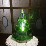  ステンドグラス　ランプ　ツリー　クリスマス