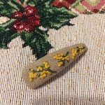 パッチンピン5cm♡ミモザ刺繍