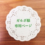 ガルボ様専用ページ