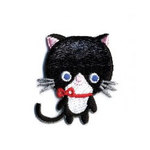アップリケワッペン ベビーキャット黒猫　1645