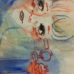 芸術の学生は憂いの.