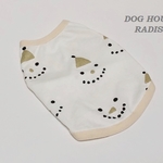 タンクトップ サンタ＆スノーマン 【ゴールド】 Dog 犬服  ドッグウェア 小型犬 クリスマス スノーマン