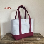 【k様専用】帆布トートバッグM order作品