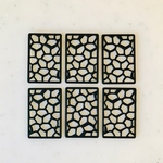 Black Rubber Designed Rectangle Parts