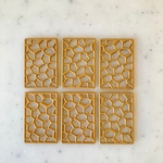 Ocher Rubber Designed Rectangle Parts