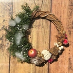キャンドルホルダーにも♪クリスマスミニリース　3