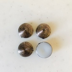 Copper Swirl Domed 14mm Cabochons