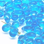 【20個】チェコ製のドロップビーズ   (アクアマリン)