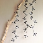 ＊アイビー＊　４５ｃｍ～５０ｃｍ　１本　シルバーラメ　ウォールオブジェ