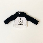 SALE!【オビツ11】ラグラン長袖Tシャツ（黒/Power）
