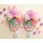 送料無料＊２個セット☆グラデーションチュールヘアゴム☆