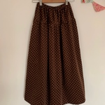 ＊brown dots♪コーデュロイロングティアードスカート＊