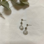 ぐるぐるパール　ピアス
