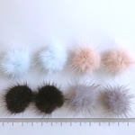 *1点限定* /ミンクファー アソート/ ハンドメイド パーツ  素材 ピアス イヤリング おおぶり 秋冬 ミンクファー ブラック グレー 