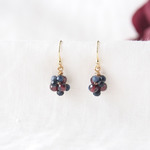 ★Sale★ Navy＆Red Particles（デュモルチェライト×ガーネット）