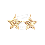 PDT-1891-MG【2個入り】レーススターコネクタ,Lace Star Pendant / 20mmx21mm