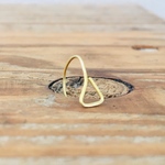 真鍮ピアス「triangle」
