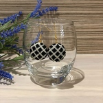 プラプラ揺れる　こぎん刺しピアス