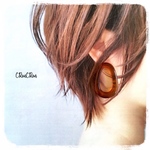 pierce/earring♡オーバルピアス イヤリング べっ甲 べっこう 茶色