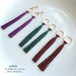 other▷new color silk long Tassel ピアス/ノンホールイヤリング  ＊受注製作＊O14