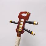 【18.5cm】かんざし「三味線」紅の八塩１４