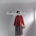 11月24日21時10分位販売予定・２Way・あかね色のブラウス