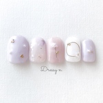 再販＊ Purple Flower♡トレンドネイル
