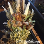 フェザーChic プロテア ボタニカルbouquet スワッグ