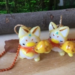 モンルルペンギン☆水キツネギンちゃん・ボールチェーンキーホルダー