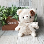 クリクリホワイトお座りBear